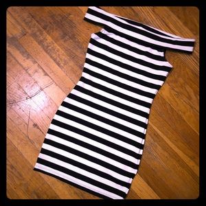 BEBE black and white cocktail dress壟